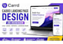 design a professional carrd website or landing page